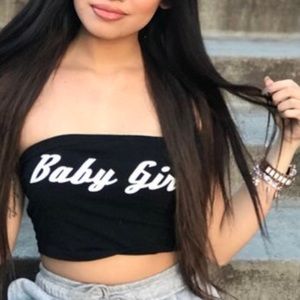BNWT Baby Girls Cropped Tube Top